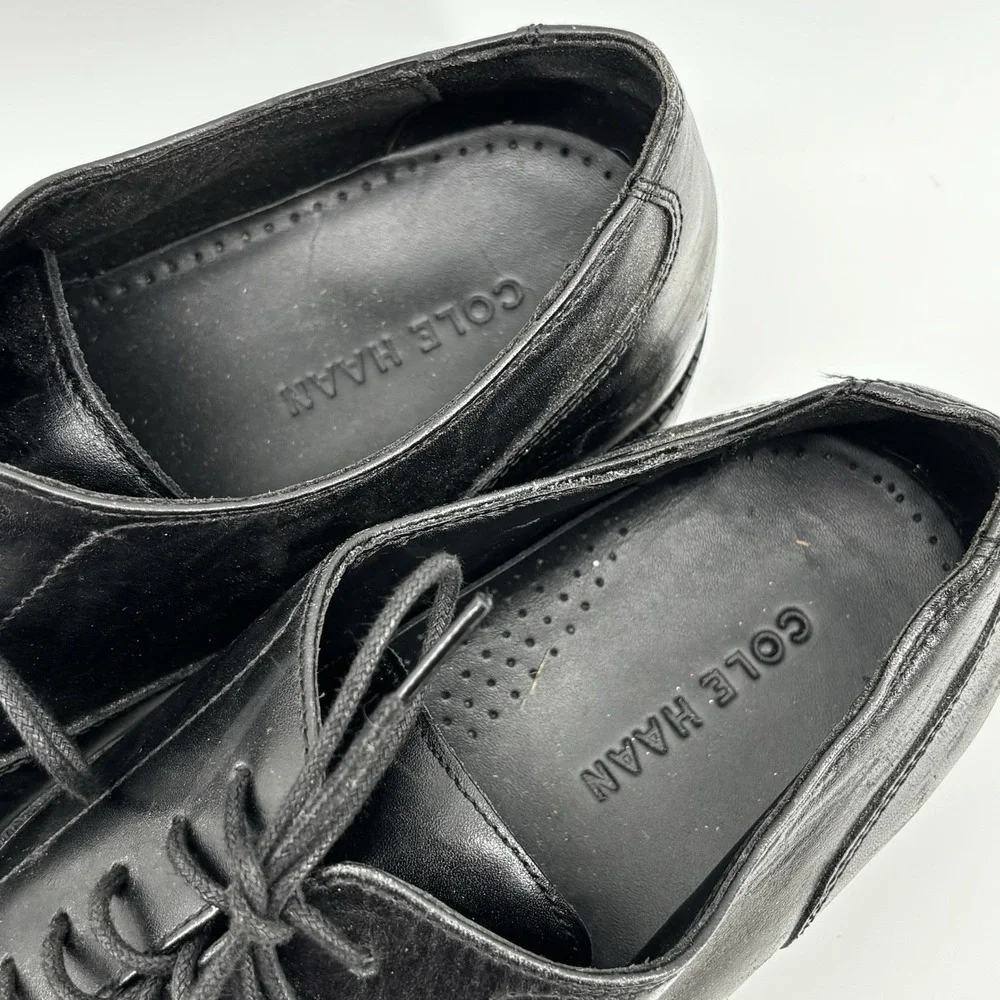 Cole Haan Williams Cap Toe Oxford Dress Shoes Men's‎ 10.5 Black Leather C12202